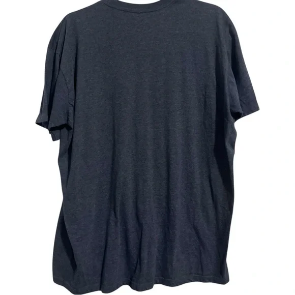 DC Logo Tee in Charcoal and Maroon - Picture 4 of 5